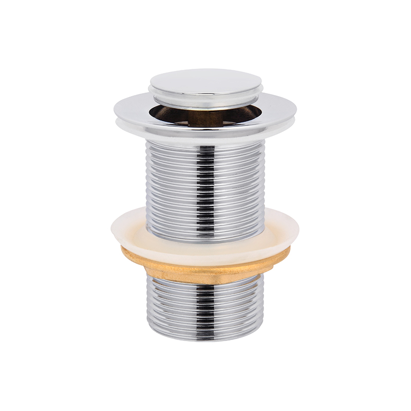 [55558] Run Chrome 32mm Brass Pop-Up Waste No Overflow