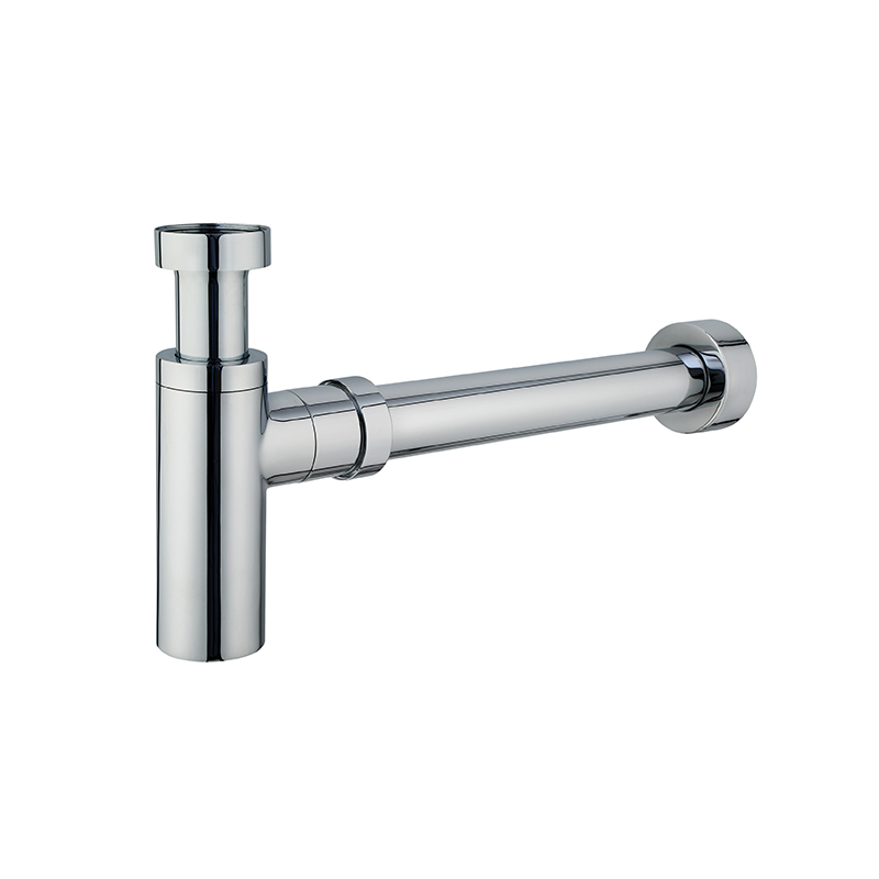 [55547] Rund Brass Bottle Trap Chrome