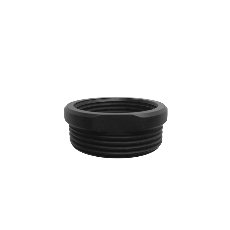 [55553] Rund Brass Bottle Trap Coupling Matte Black