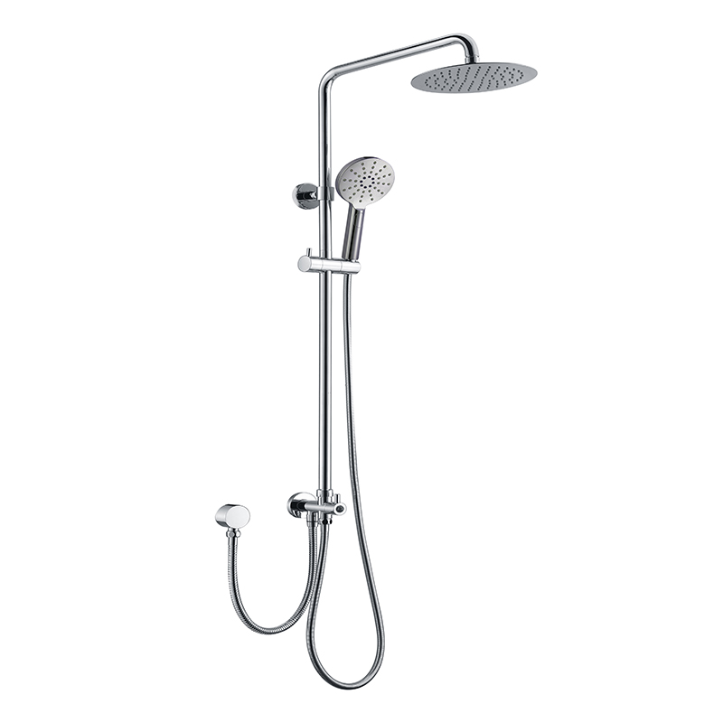 [55046] Rund Chrome Sliding Rail With 3 Spray Function Hand Shower