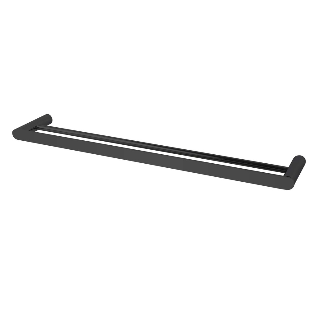 [40035] Rushy Black Double Towel Rail 600mm