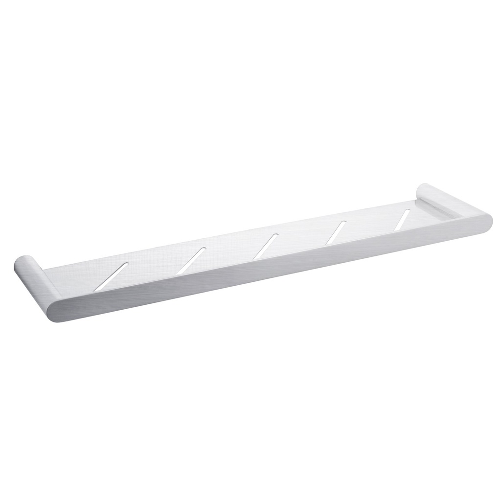[40060] Rushy Brushed Nickel Round Stainless Steel Shelf