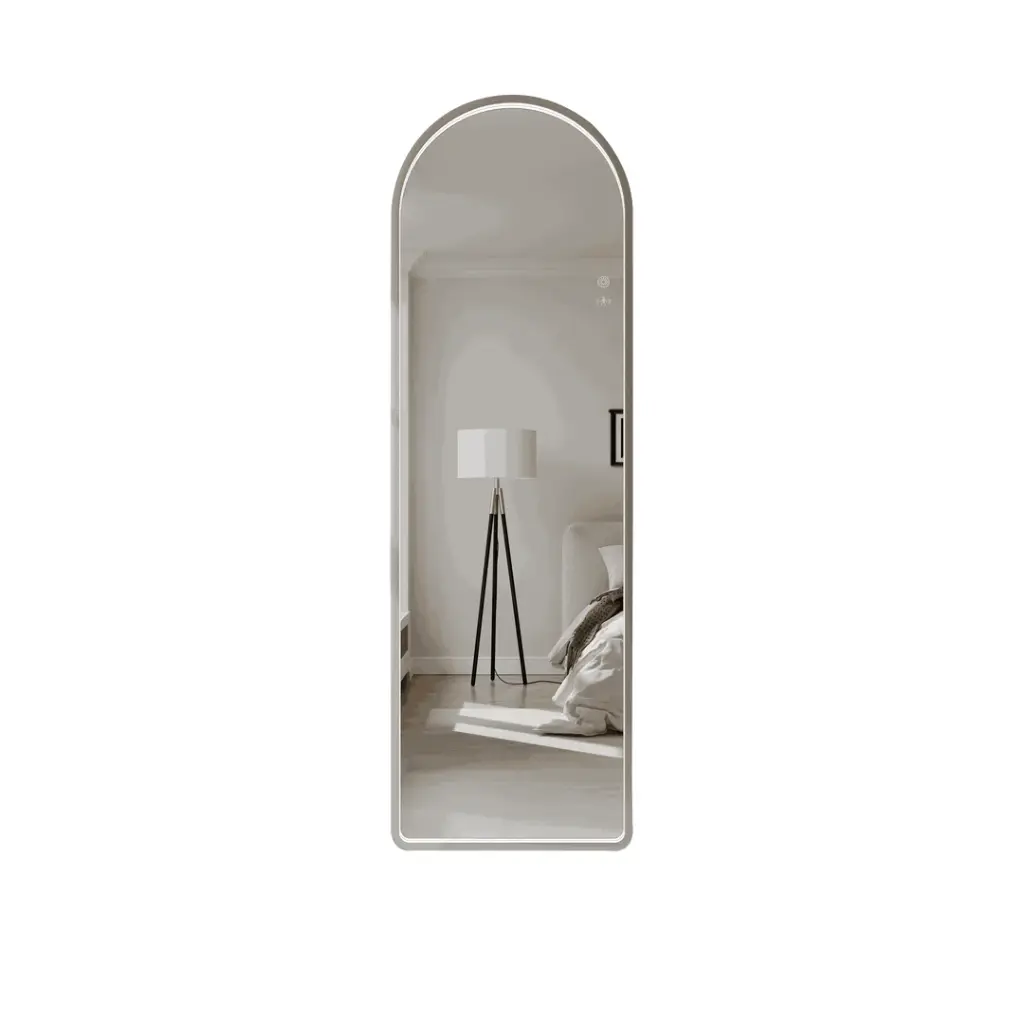 [50636] Saga Series 500x1600mm Brushed Nickel Arch LED Mirror
