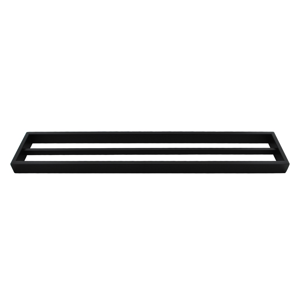 [40113] Sera Black Double Towel Rail 600mm