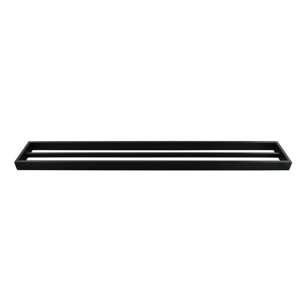 Sera Black Double Towel Rail 800mm