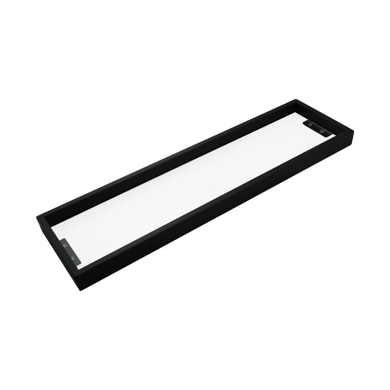 [40131] Sera Black Glass Shelf 600mm