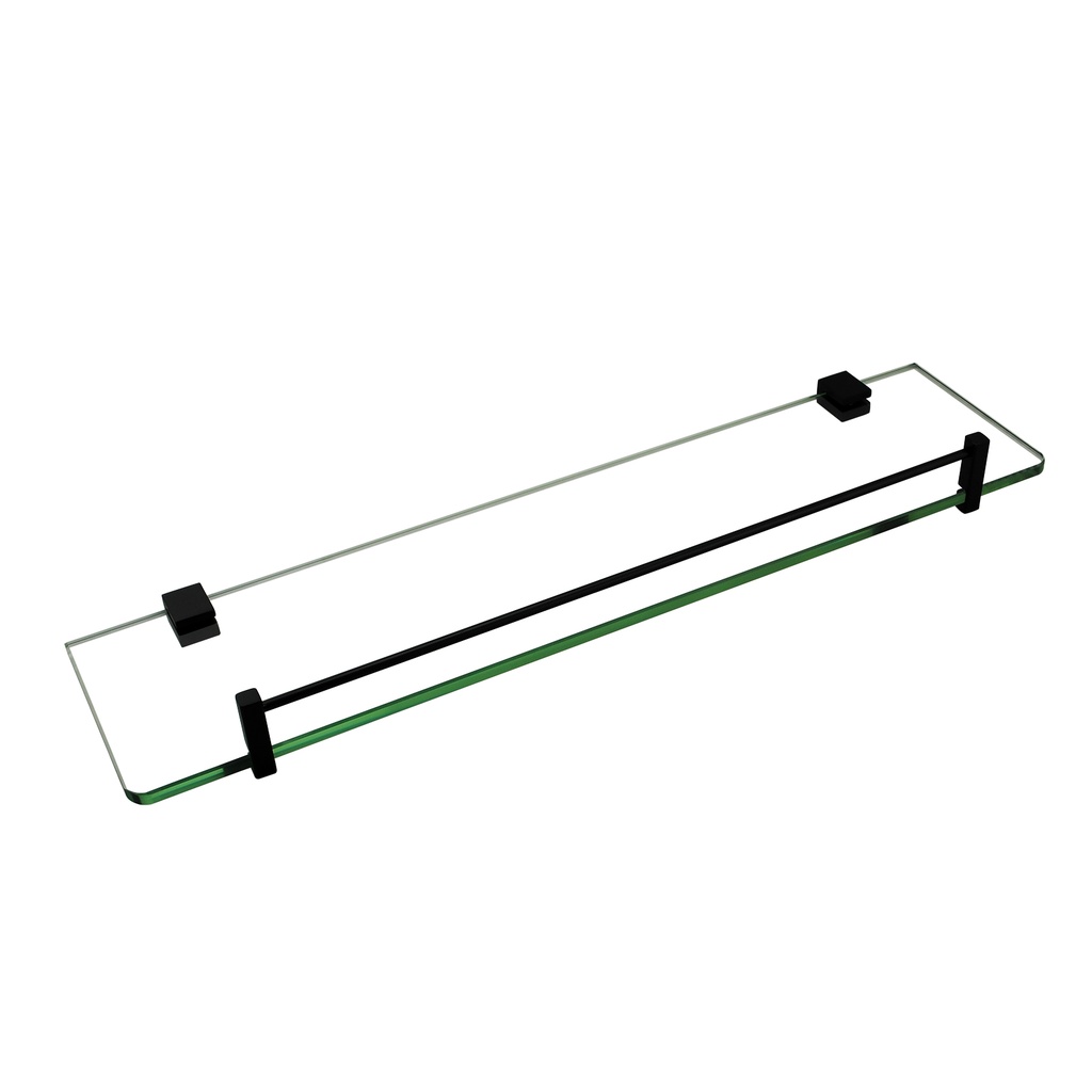[40163] Sera Black Glass Shelf Holder 500mm