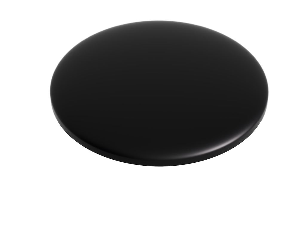 [55010] Solid Surface Bathtub Waste Cap Matt Black