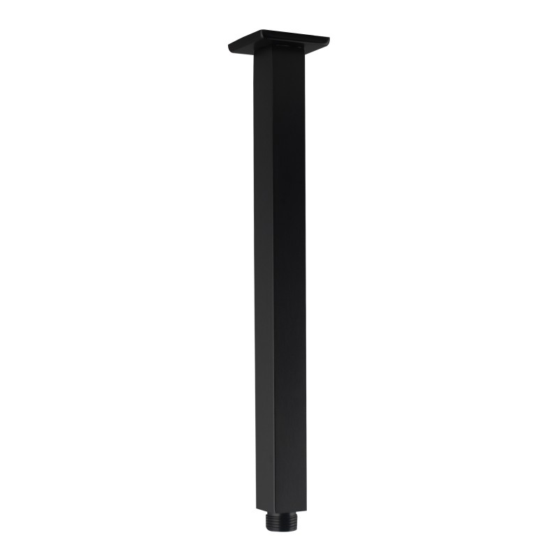 [40318] Square Black Ceiling Shower Arm 300mm