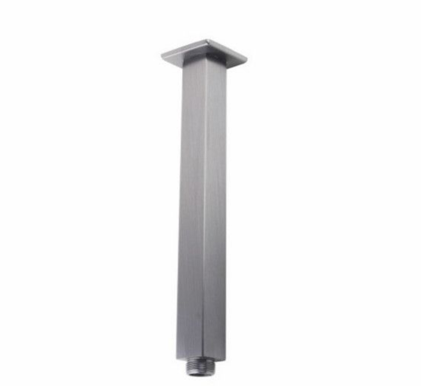 [40319] Square Brushed Nickel Ceiling Shower Arm 300mm