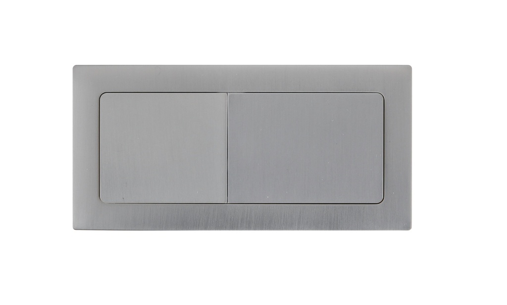 [56286] Square Press Button Brushed Nickel