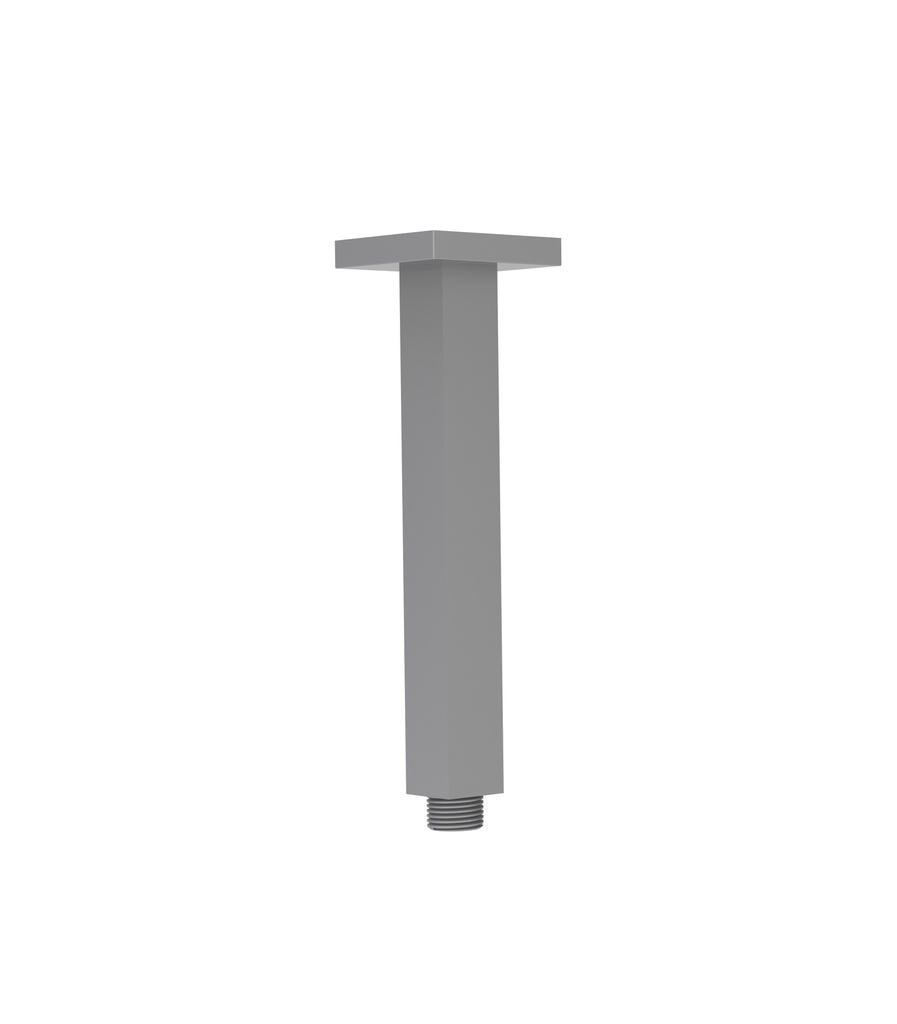 [44372] Square Vertical Shower Arm Gun Metal