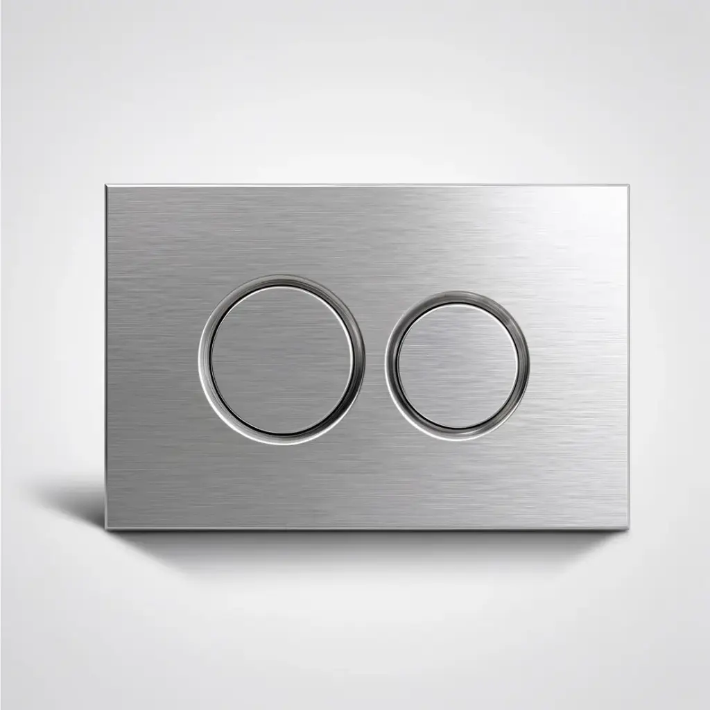 [56231] Stainless Steel Round Push Plate Brushed Nickel