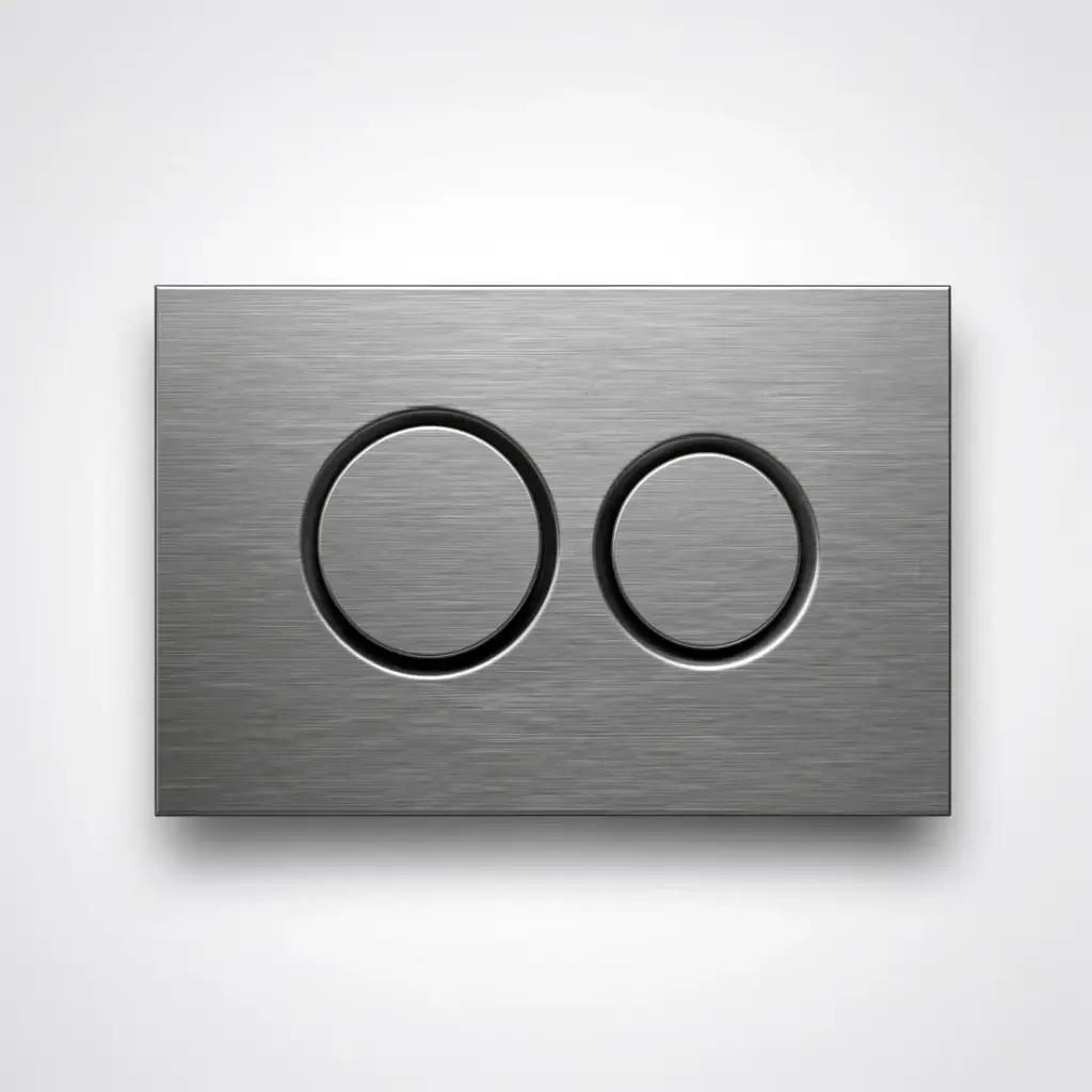 [56230] Stainless Steel Round Push Plate Gun Metal