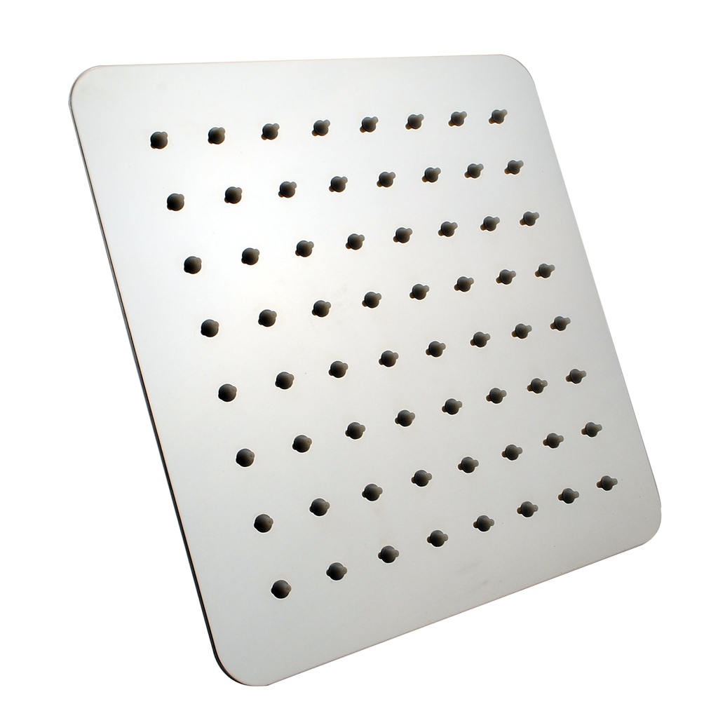 [40289] Super-slim Square Brushed Nickel Rainfall Shower Head 250mm