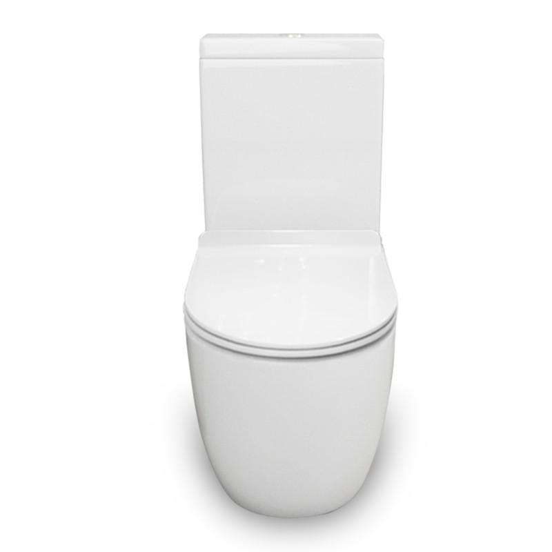 [41100] Two Piece Toilet Rimless flush