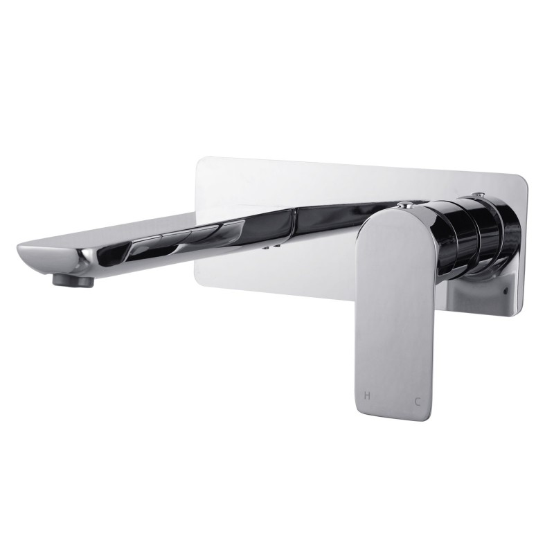 [40210] Vog Chrome Bathtub/Basin Wall Mixer With Spout
